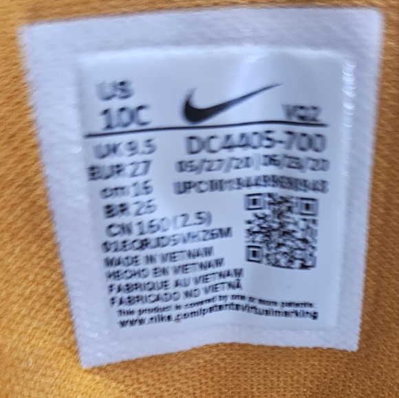 Nike Star Runner 2 Lil DC4405-700 Size 10C Toddler Shoes Yellow Gently Used - Picture 2 of 8